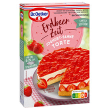 Dr Oetker Backmischung Erdbeer Zeit Joghurt-Sahne-Torte 175g – Produktansicht