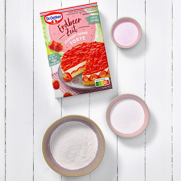 Dr Oetker Backmischung Erdbeer Zeit Joghurt-Sahne-Torte 175g – Ansicht 7