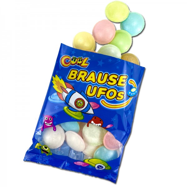 Pop Rocks Cool Brause Ufos Saure Brauseoblaten 39g Beutel – Produktansicht