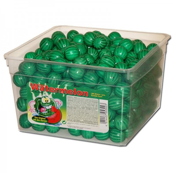 tri d'Aix Fizzy Fruits Wassermelone Bubble Gum Kaugummi 300 Stück 1880g – Produktansicht