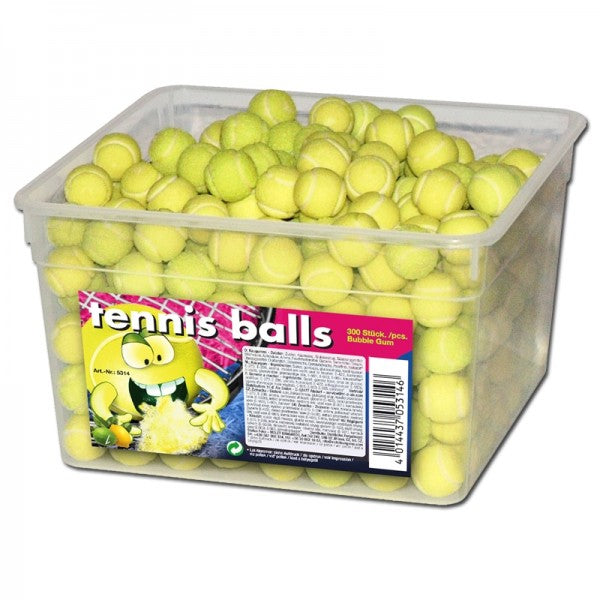 tri d'Aix Tennis Balls Bubble Gum Kaugummi Tennisballform – Produktansicht