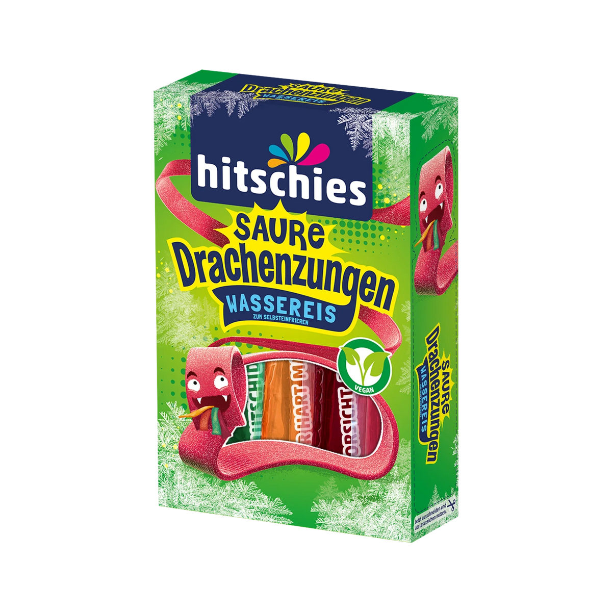 Hitschies Saure Drachenzungen Wassereis 10x40ml Fruchtgeschmack – Produktansicht