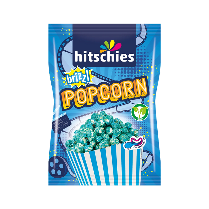 Hitschies brizzl Popcorn Blau 125g – Produktansicht