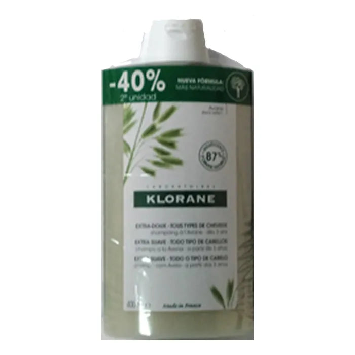 KLORANE Hafer Shampoo Extra Sanft 2 x 400 ml