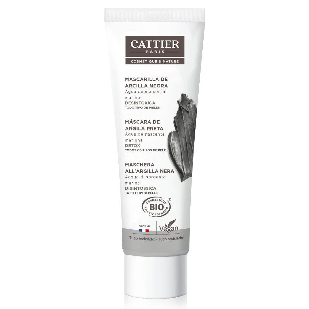 Cattier Paris Mascarilla Arcilla Negra 100 ml Verpackung
