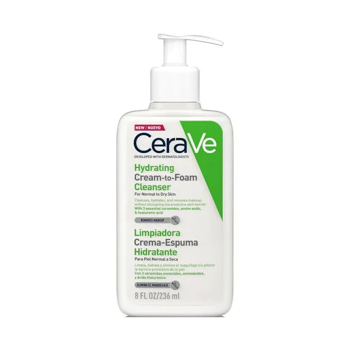 CERAVE Hydrating Cream-To-Foam Cleanser 236 ml