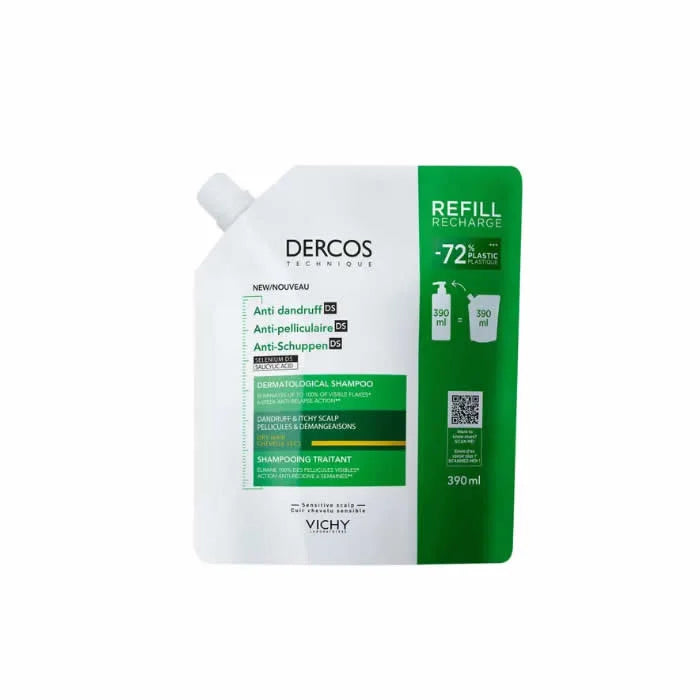 Vichy Dercos Anti-Schuppen Pflegeshampoo 390 ml Nachfüllpack