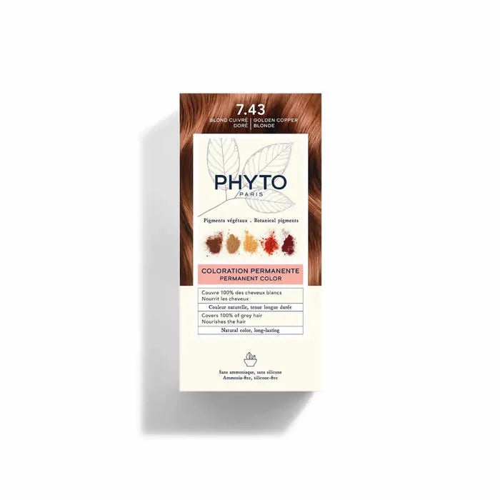 Phyto Hair Colour By Phytocolor 7.43 Golden Copper Blonde 180g