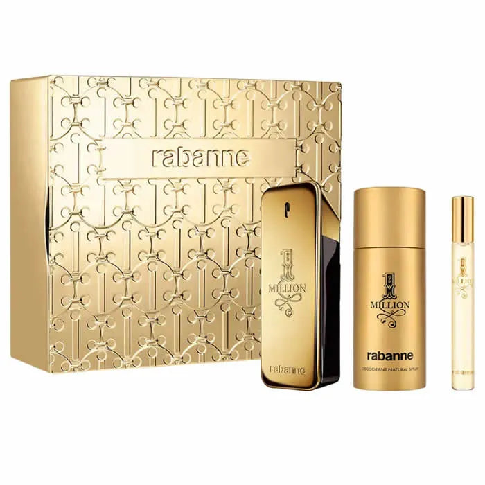 Paco Rabanne 1 Million Eau De Toilette Spray 100ml Set 3 Artikel