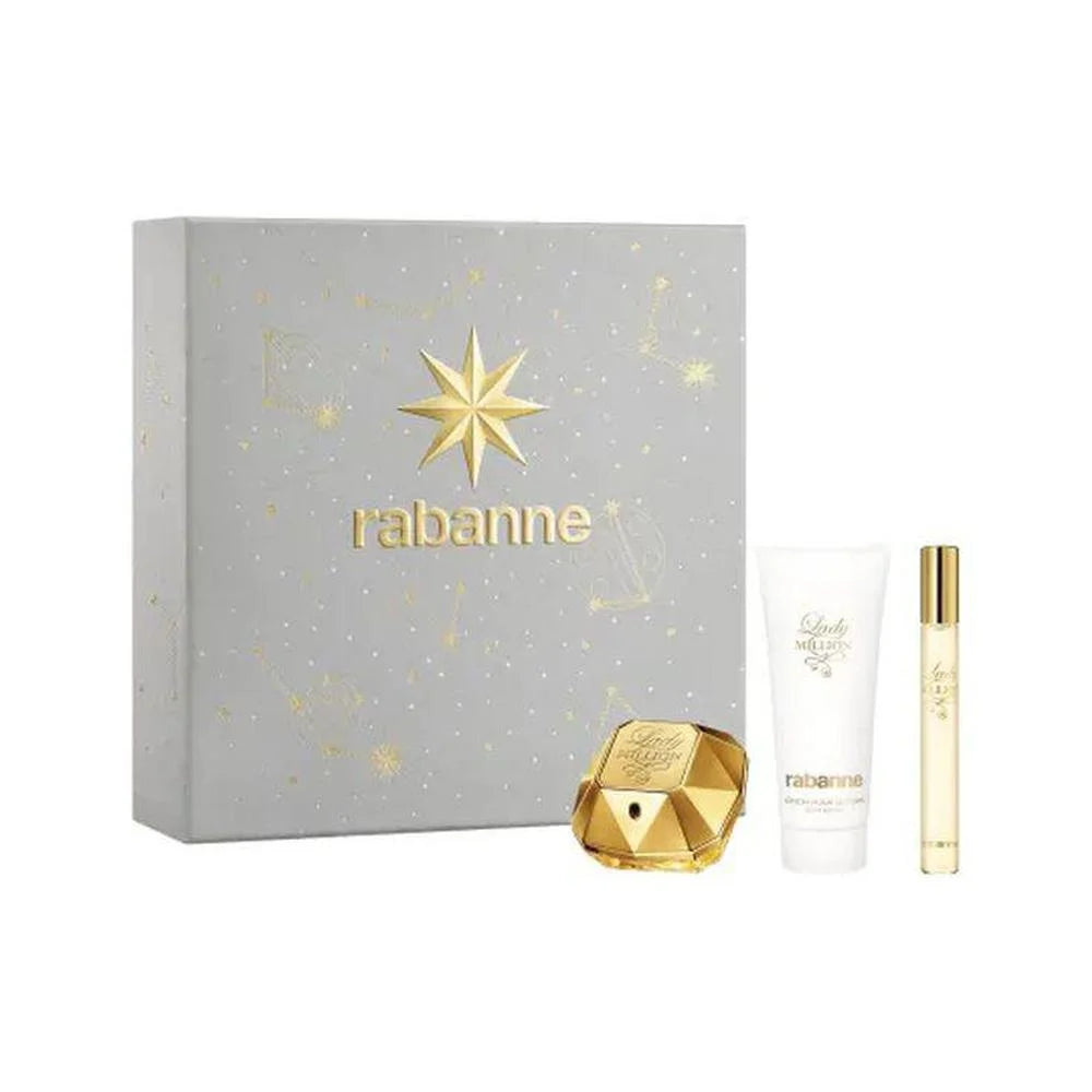 Paco Rabanne Lady Million Eau de Parfum Set mit Körpermilch und Miniatur
