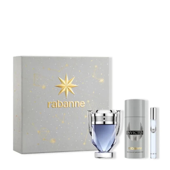 Rabanne Invictus Eau De Toilette Spray 100ml Set 3 Artikel