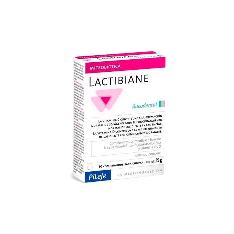 Pileje Lactibiane Bucodental 30 Comprimidos Verpackung