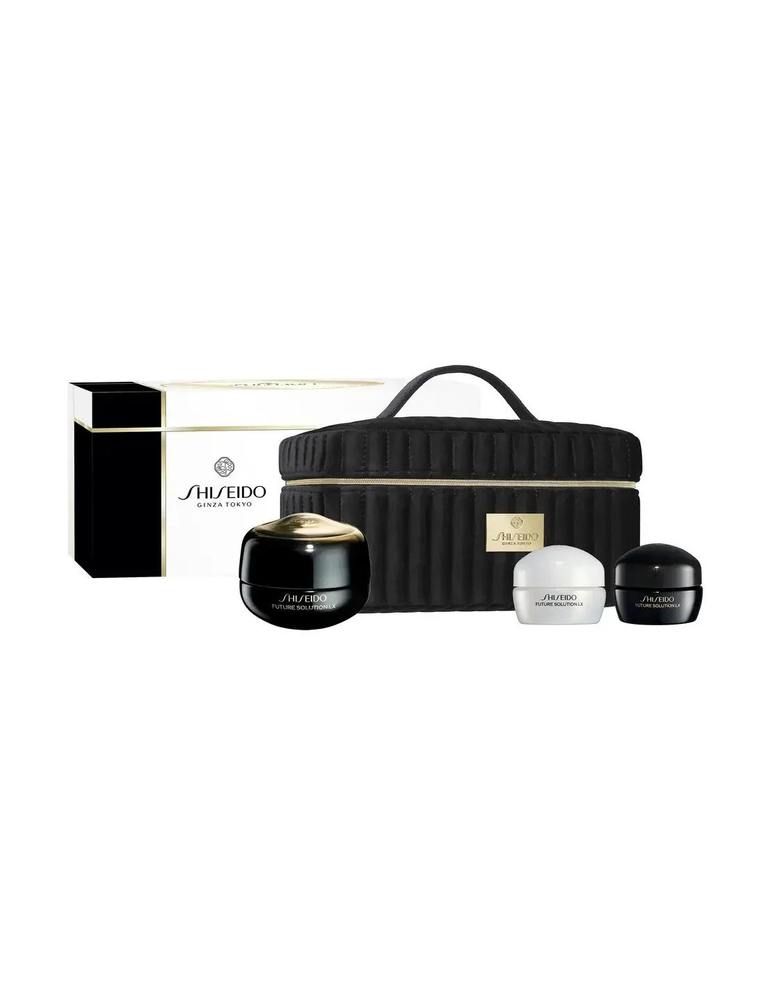 Shiseido Future Solution LX Augen- und Lippencreme Set 4-teilig