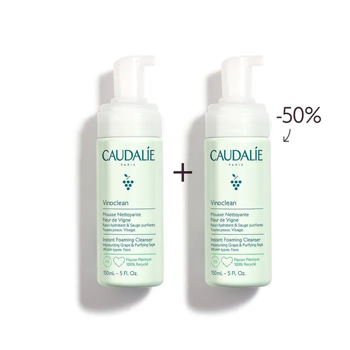 Caudalie Vinoclean Duo Instant Foaming Cleanser 2 x 150 ml