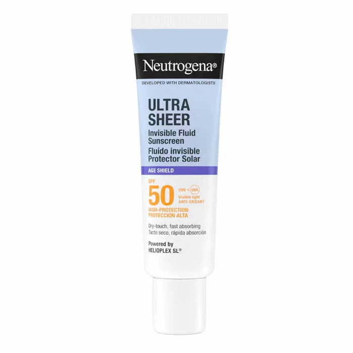 NEUTROGENA Ultra Sheer Invisible Fluid Sunscreen Age Shield SPF50 50ml