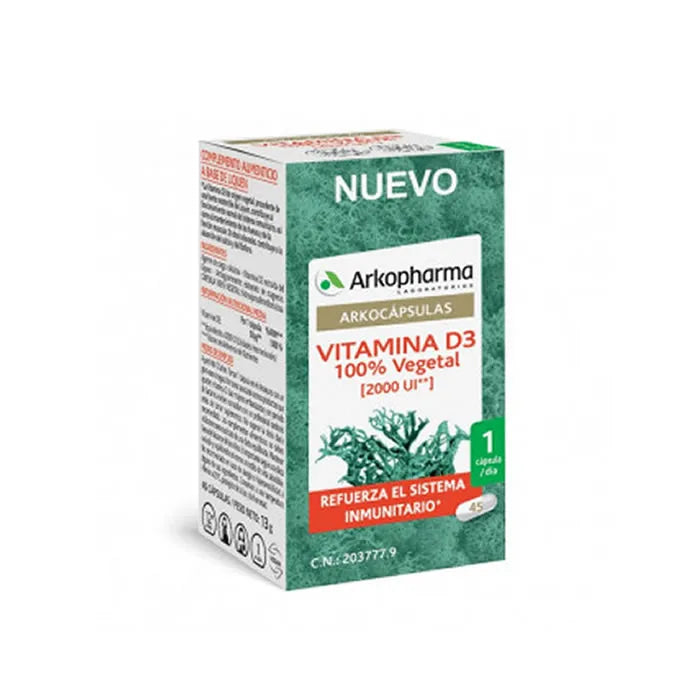 ARKOPHARMA Arkocapsulas Vitamin D3 Kapseln 45 Stück