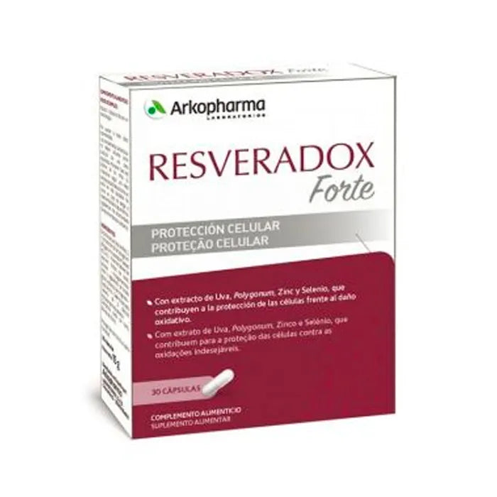 Arkopharma Resveradox Forte 50mg 30 Kapseln Verpackung