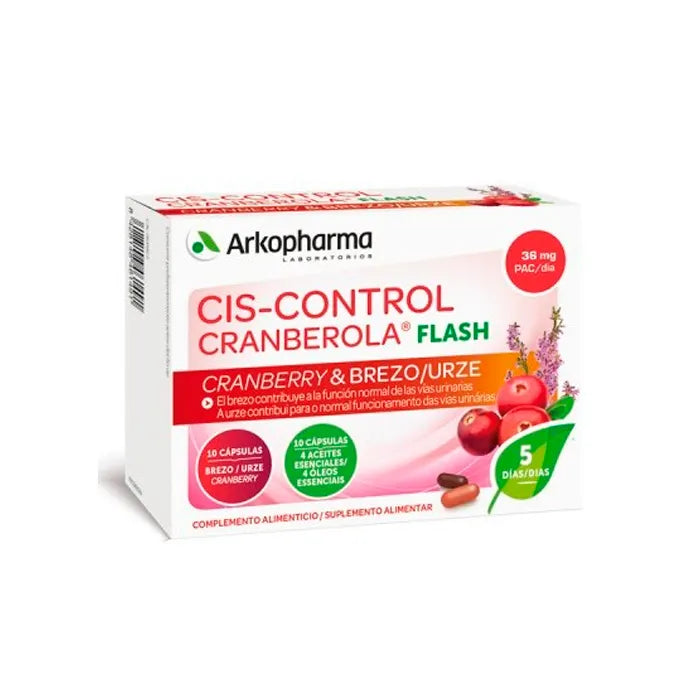 ARKOPHARMA Cis-Control Cranberola Flash 20 Kapseln