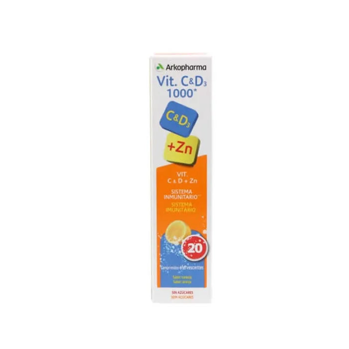 Arkopharma Vitamin C und D3 1000mg Tabletten 20 Stück