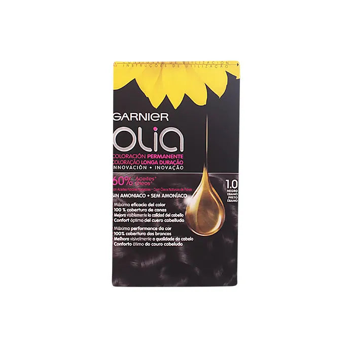 Garnier Olia Permanente Haarfarbe 1,0 Black Ebony