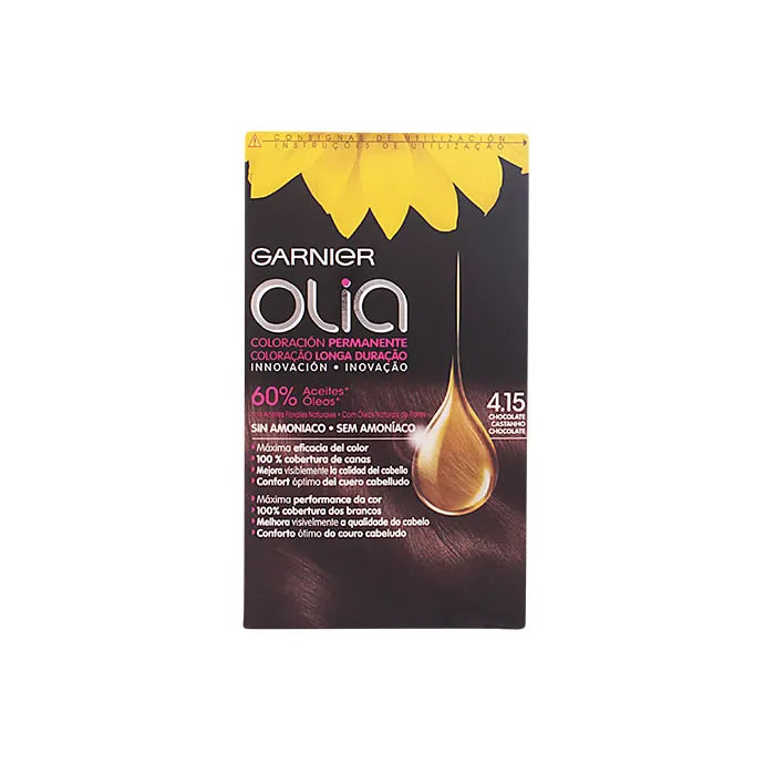 GARNIER Olia Permanente Haarfarbe 4,15 Schokolade