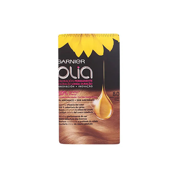 GARNIER Olia Permanente Haarfarbe 8,0 Hellblond