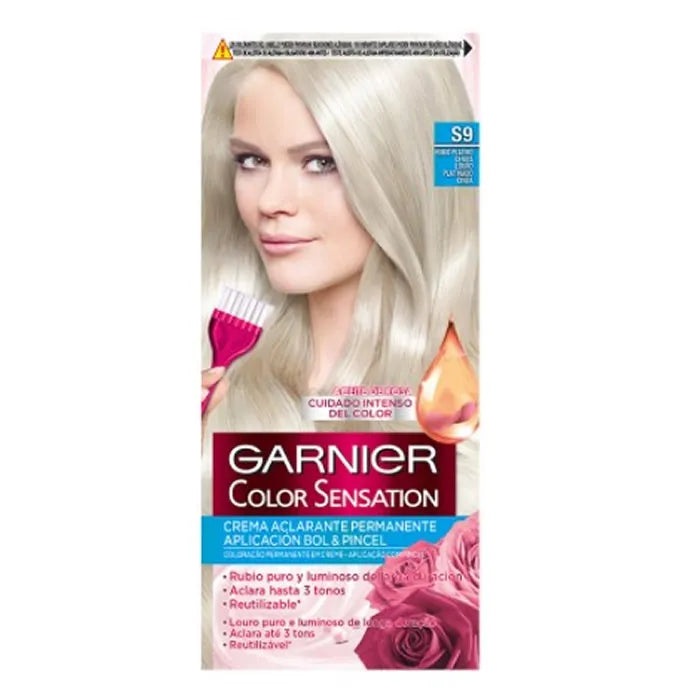 Garnier Color Sensation S9 Platinum Ash Blonde Haarfarbe Packung