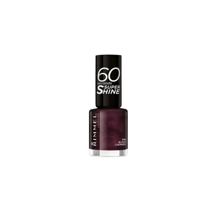 RIMMEL LONDON Rimmel 60 Seconds Super Shine Nagellack Black Cherries 8 ml