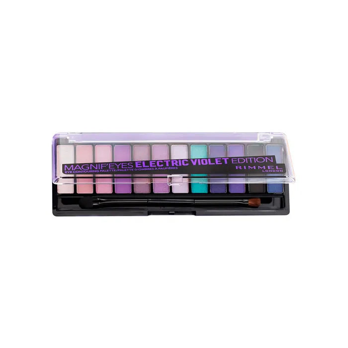 Rimmel London Magnif'Eyes Eyeshadow Palette Electric Violet 12 Farben