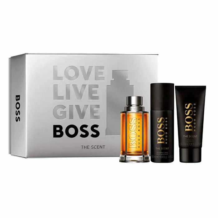 Hugo Boss The Scent Eau De Toilette Spray 100ml Set 3 Artikel