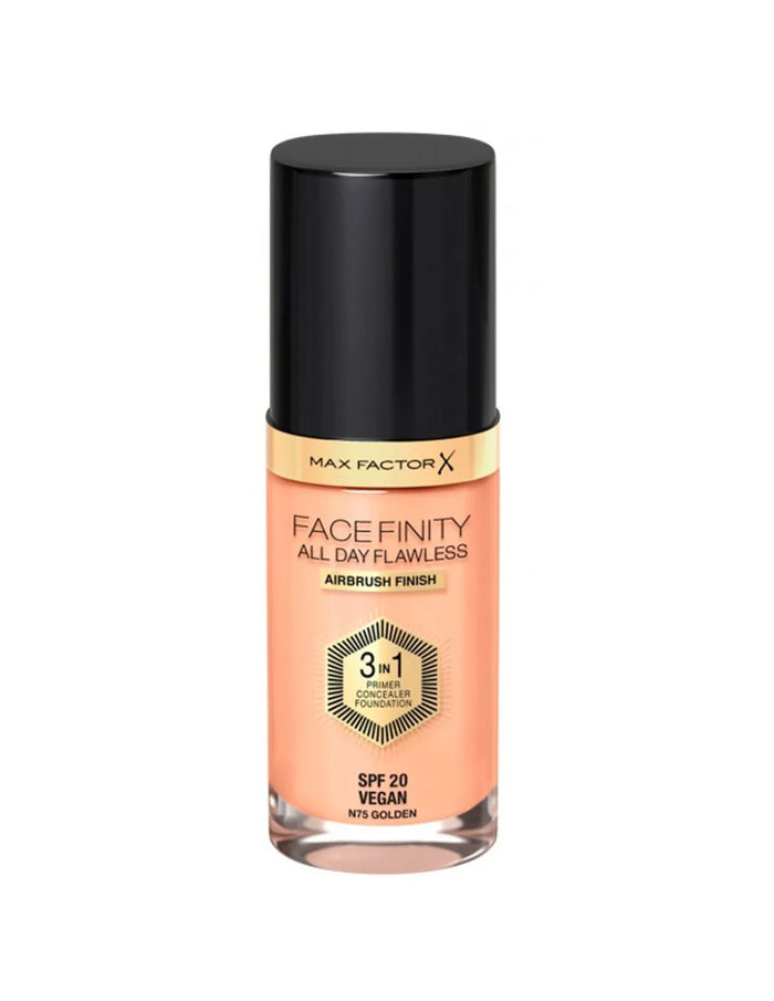 MAX FACTOR Facefinity 3in1 Primer Concealer Foundation 30ml Golden 75