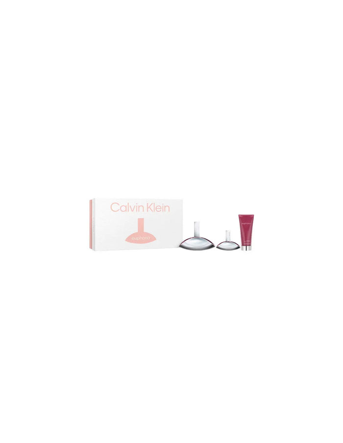 Calvin Klein Euphoria Eau de Parfum Set mit 100ml, 30ml und Body Lotion 100ml