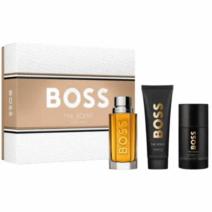 Hugo Boss The Scent For Him Eau De Toilette Spray 100ml Set 3 Artikel