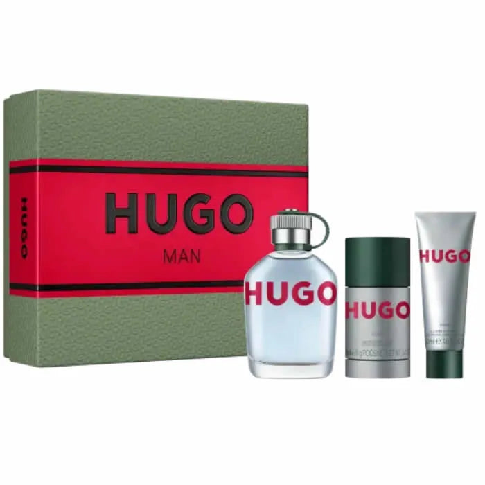 HUGO BOSS Hugo Man Eau De Toilette Spray 125ml Set 3 Artikel