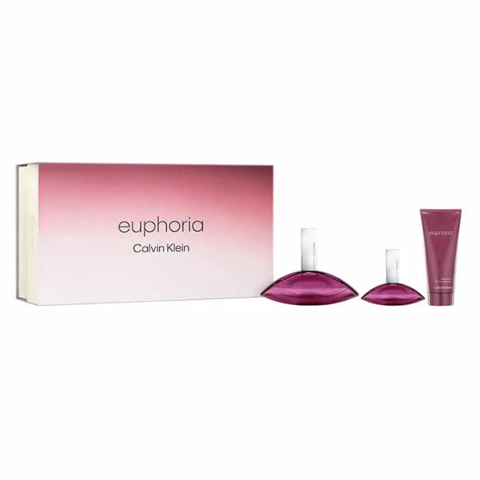 Calvin Klein Euphoria Eau De Parfum Spray 100ml Set 3 Artikel