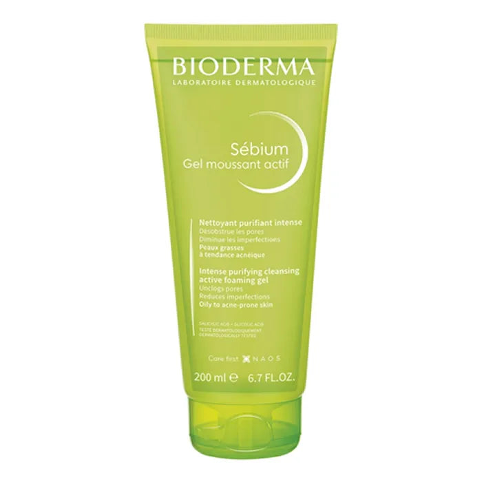 BIODERMA Sébium Active Reinigungsgel 200ml Verpackung