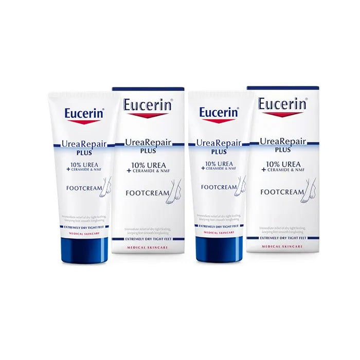 Eucerin Urearepair Plus Fusscreme 2x100ml Tube Vorderansicht
