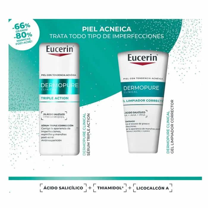 Eucerin Dermopure Triple Action Serum 40ml Set 2 Artikel