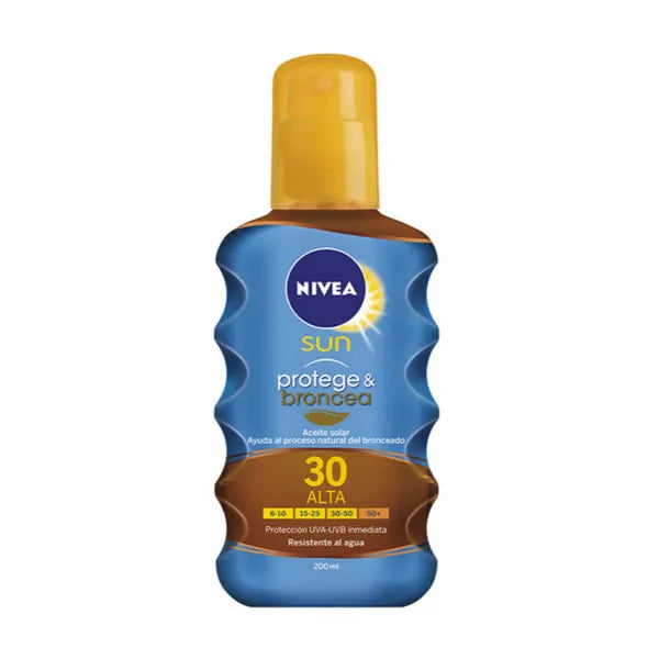Nivea Sun Schutz And Bräune Sonnenöl Spray Spf30 200ml