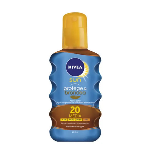 NIVEA Sun Schutz und Bräune Sonnenöl Spray SPF 20 200ml
