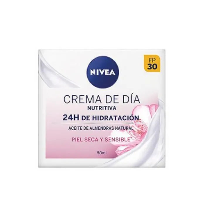 NIVEA Nourishing Day Cream 50ml für trockene und sensible Haut
