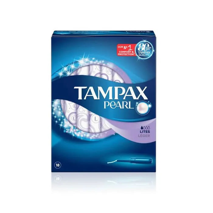 TAMPAX Pearl Lites Tampons Regular 18 Stück Verpackung
