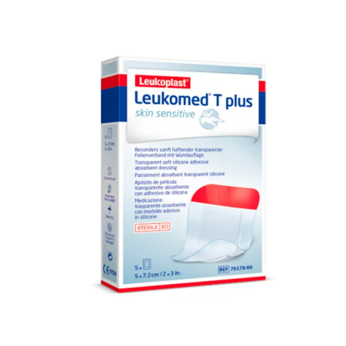 Leukomed T Plus Skin Sensitive Pflaster 5x7.2 cm