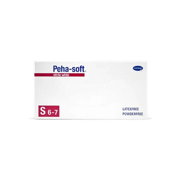 HARTMANN Peha-Soft Nitrile White Puderfreie Handschuhe Grösse S