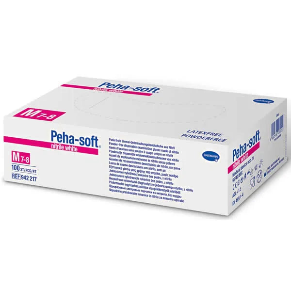 HARTMANN Peha-Soft Nitrile White Powderfree Mittelgross Handschuhe