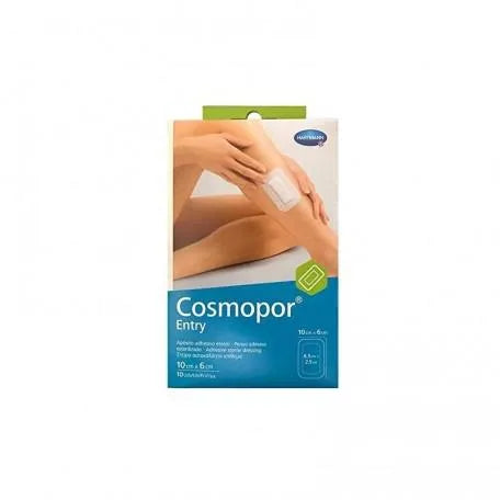 HARTMANN Cosmopor Entry Klebeetikett 10x6 cm 10 Stück