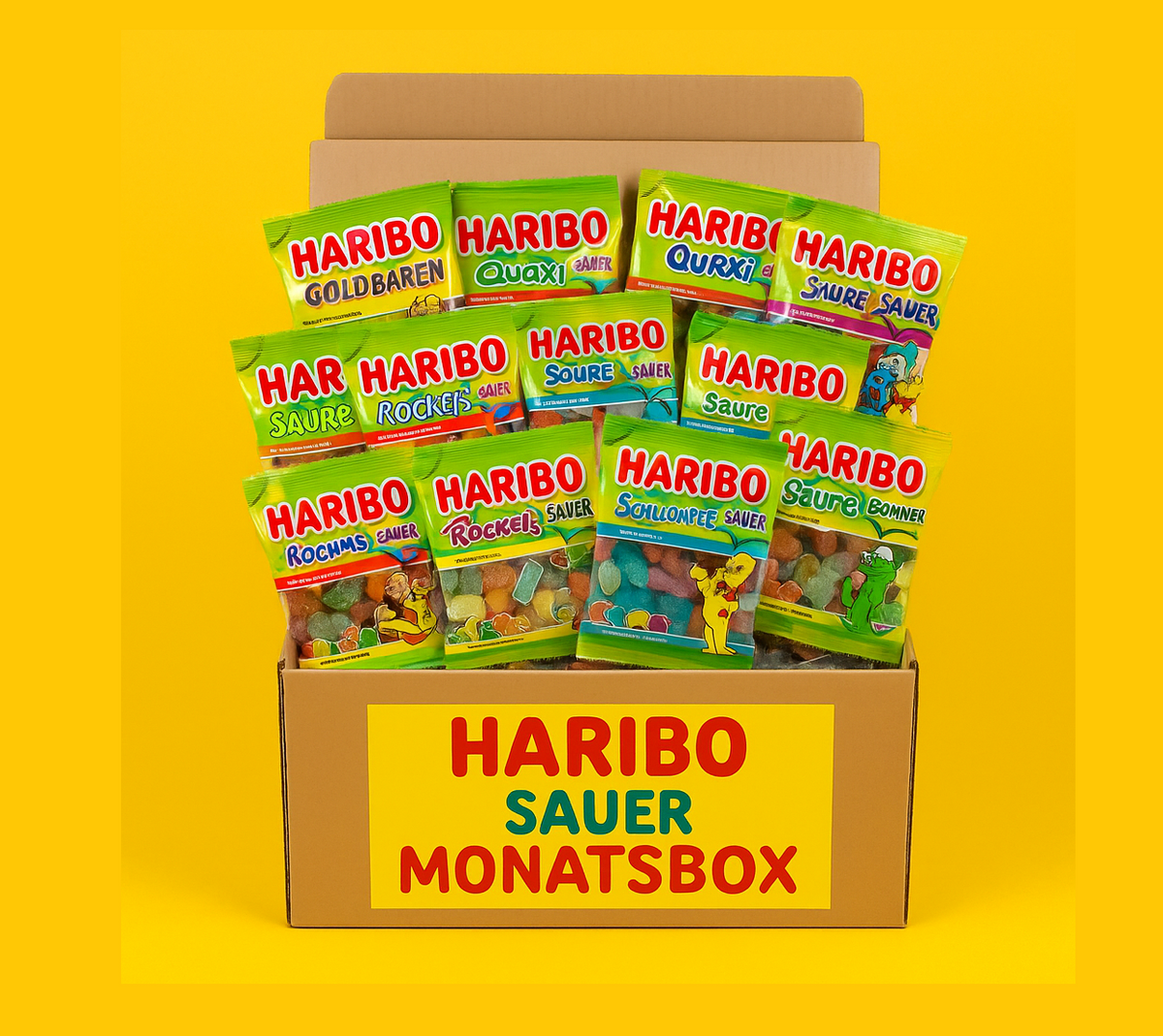 Candyshop.ch Haribo Saure Fruchtgummi Monatsbox 175g Deutschland