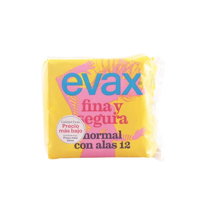 Evax Fina & Segura Normal Damenbinden mit Flügeln 12 Einheiten