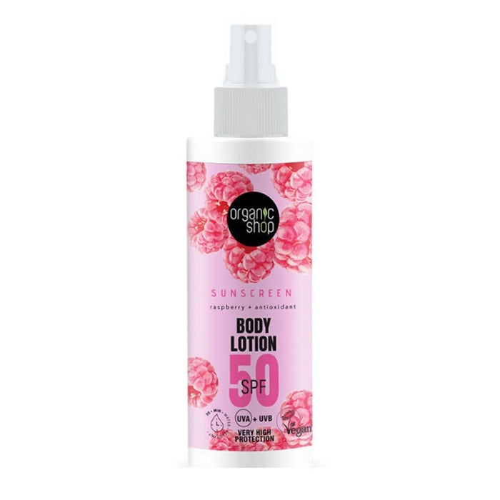 Organic Shop Raspberry Sonnencreme SPF 50 150 ml