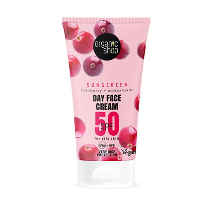 Organic Shop Cranberry Gesichtscreme SPF50 50ml
